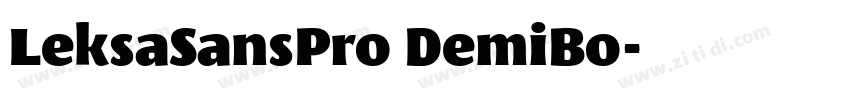 LeksaSansPro DemiBo字体转换